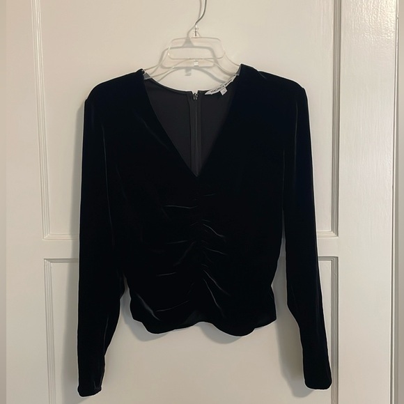 Veronica Beard Pelona Black Velvet Top - Picture 3 of 17